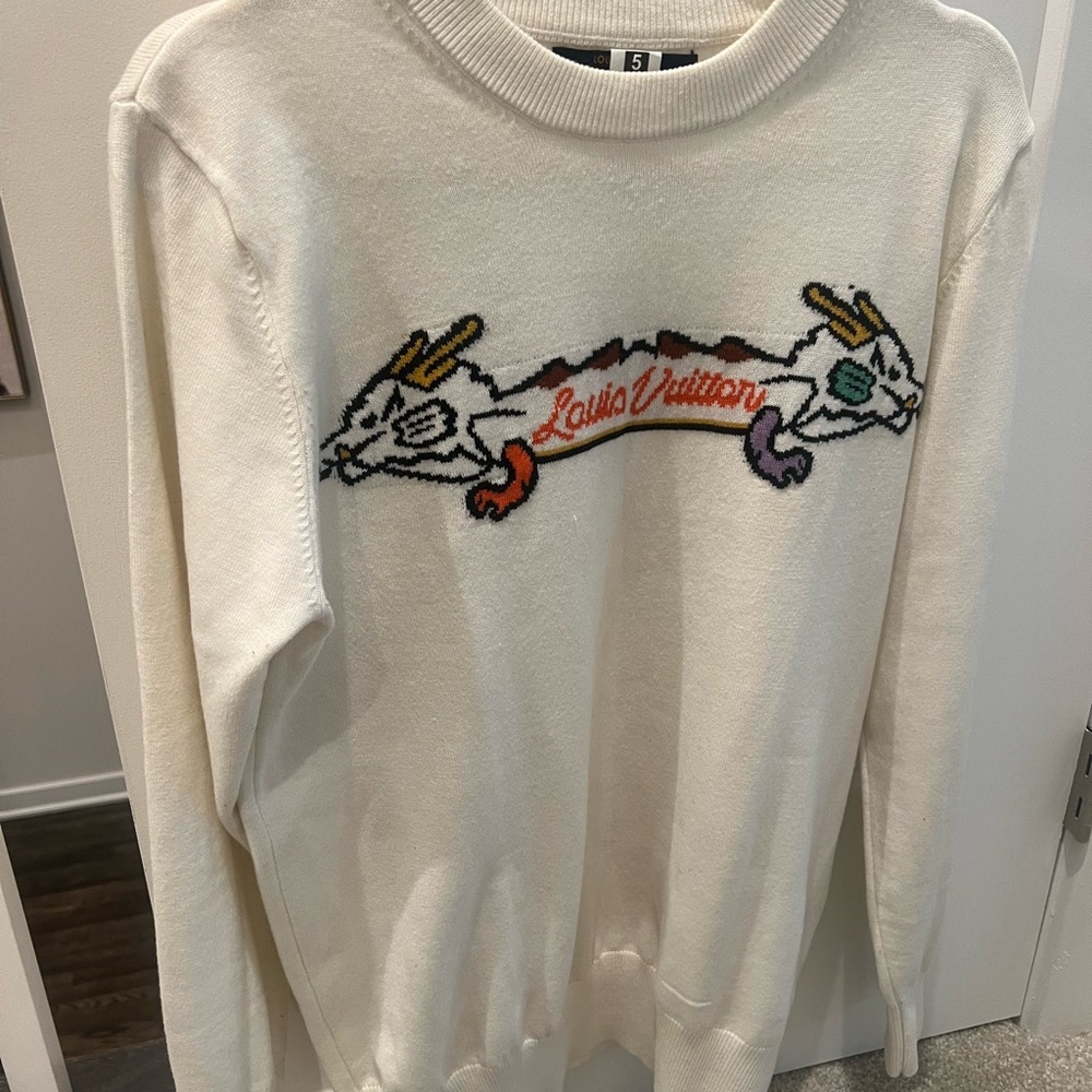 Louis Vuitton x Nigo Dragon Intarsia Jacquard Sweater
